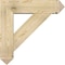 Ekena Millwork Traditional Arts and Crafts Rough Sawn Bracket w/ Offset Brace, Douglas Fir, 8"W x 30"D x 30"H BKT0806X30X30TRA03RDF - alternate 4